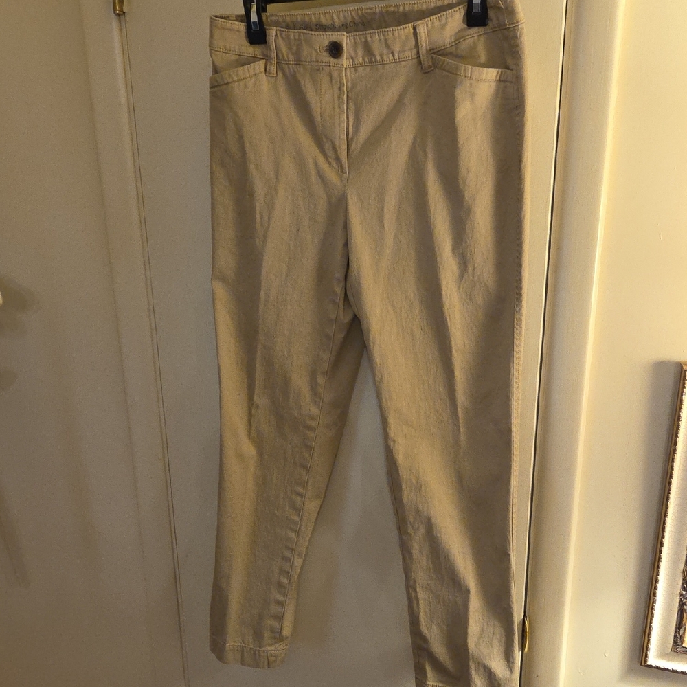 Talbots Womens Straight Leg Chino (Petite)